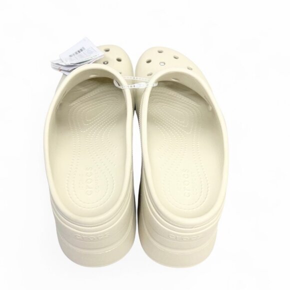 Crocs Platform Siren Clog Bone Beige Women’s 11 Heel New - Picture 5 of 8